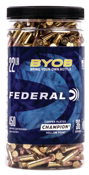 FEDERAL AMMO 22 LR 36Gr CPHP 450CT BYOB BKT 450rd