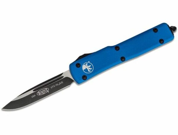 Micro Tech Knives UTX-70 S/E OTF 2.41" Black Standard Blue