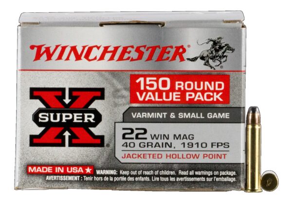 WINCHESTER AMMO 22 WM 40Gr SuperX JHP - 150rd