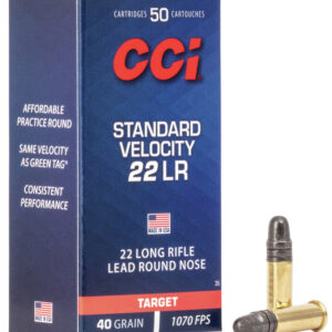 CCI 22 LR Std Velocity Target LRN 40Gr 1070 FPS 50rd