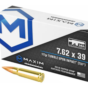 Maxim 7.62X39mm 117gr TUI Ammo 20rd Box