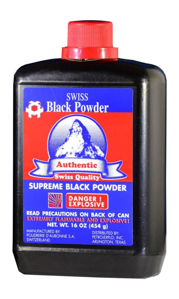 SWISS BLACK POWDER Null B 1/2 lb Can